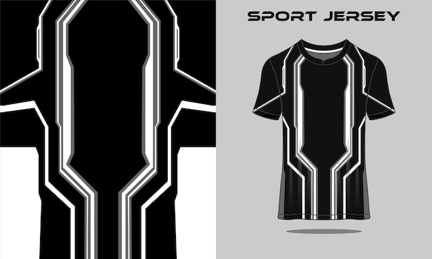 Tshirt sport design astratto calcio per corse di calcio, giochi di motocross, ciclismo