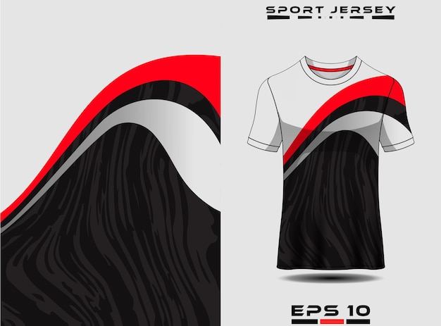 ベクトル チームユニフォームサッカージャージレーシングジャージのためのtシャツスポーツ抽象的なテクスチャジャージデザイン