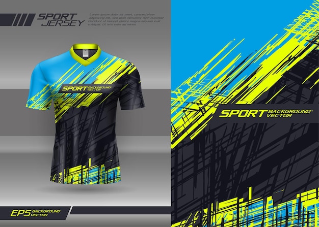 레이싱, 축구, 게임, 모터크로스, 게임, 사이클링을 위한 Tshirt 스포츠 추상 질감 저지 디자인