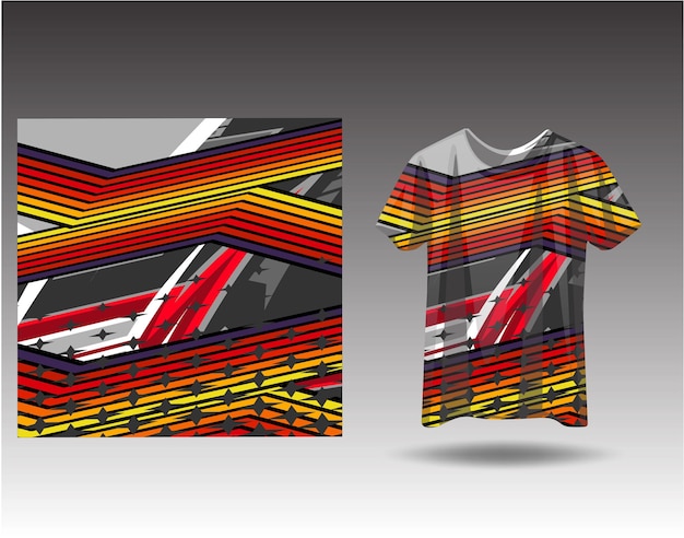 Вектор Спортивный дизайн футболки для гоночного трикотажа, велоспорт, футбольные игры