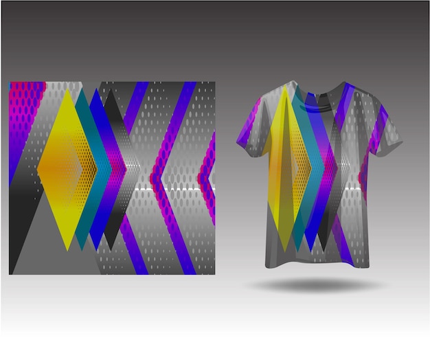 Vettore tshirt design sportivo per maglia da corsa ciclismo calcio gioco motocross