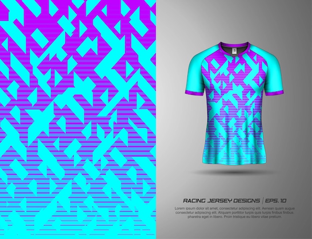 Tshirt sports design for racing, jersey, cycling, football, gaming