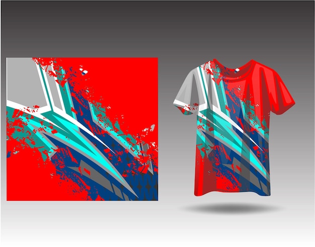 레이싱 저지 사이클링 축구 게임을 위한 티셔츠 스포츠 디자인