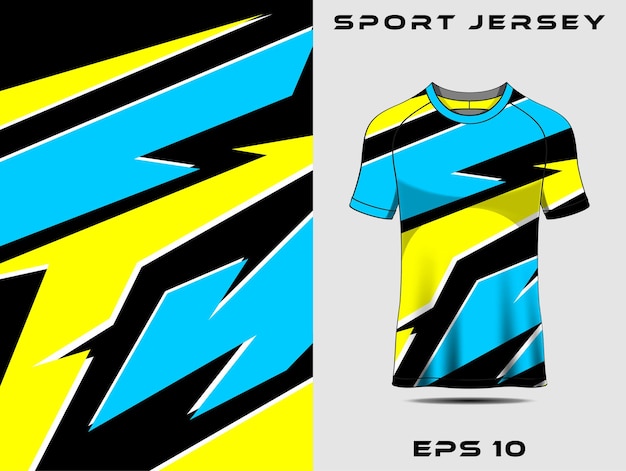 Vector tshirt sports design for racing jersey soccer jersey template design