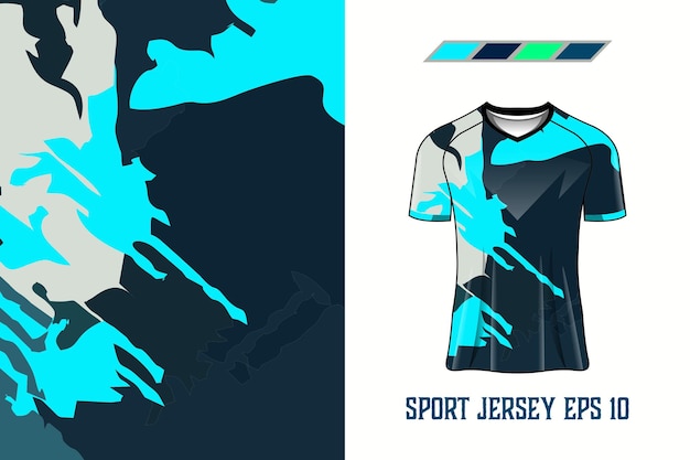 Tshirt sports paint splash design for racing jersey cycling football gaming premium vector