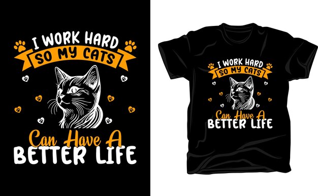 Vector tshirts for cat lovers