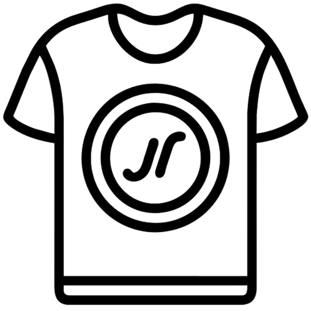 Vector tshirts icon icon outline