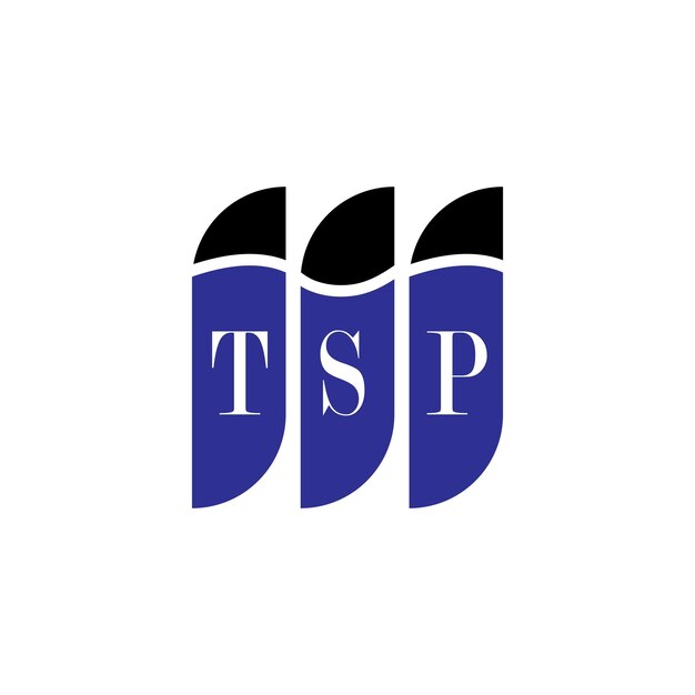 색 배경에 TSP 글자 로고 디자인 창의적인 현대 TSP 글자와 로고 디자인 터 디자인