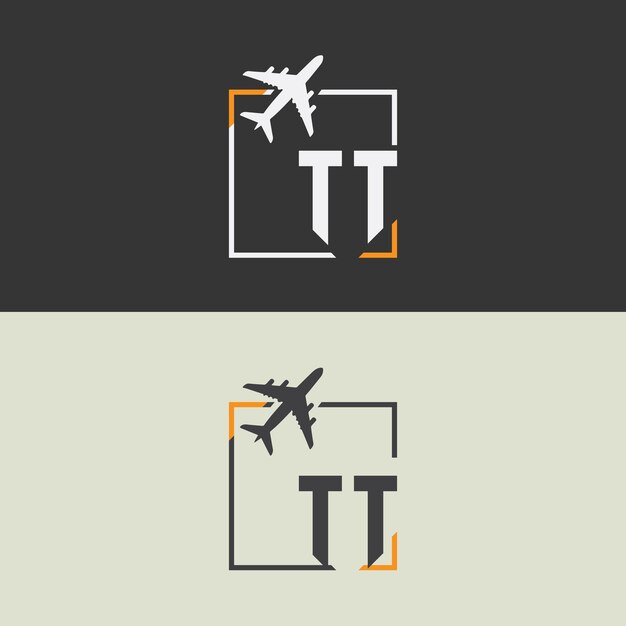 TT initial monogram logo with square style design