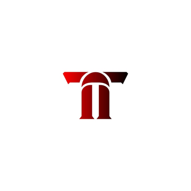 Vector tt monogram letter logo