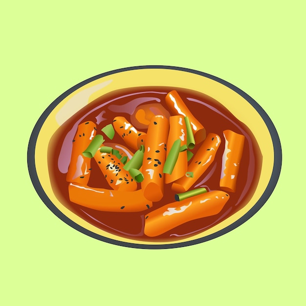 tteokbokki in bowl