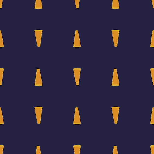 Тюбик косметический крем бесшовный узор Элементы спа в стиле каракулей Ручной рисунок текстуры для тканевых обоев Текстильная печать оберточная бумага Векторная иллюстрация
