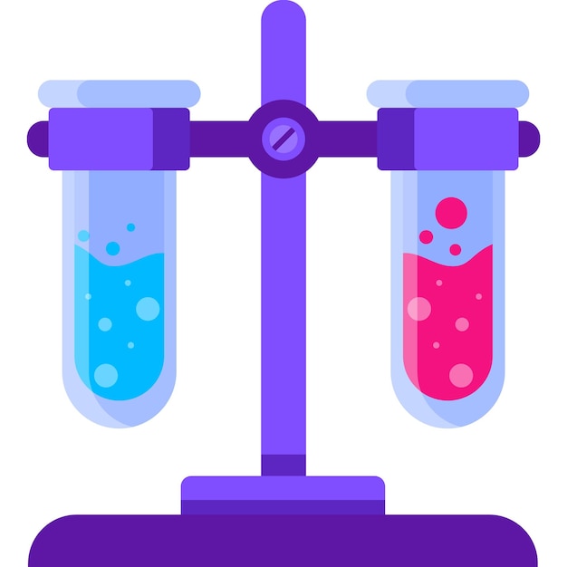 Tube test stand vector icon flask holder