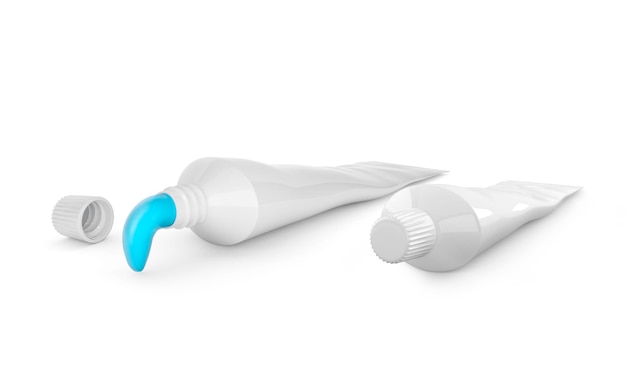 tube of toothpaste and Squeeze toothpaste out of a toothpaste tube transparent background vector