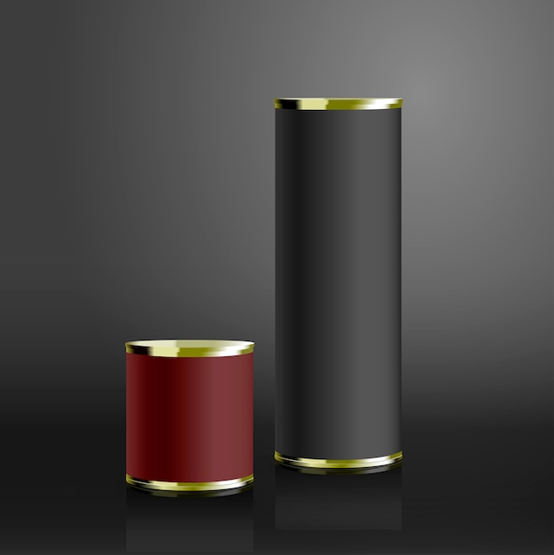 Vector tubes in realistic style