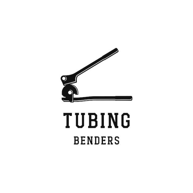 Tubing benders tool vector logo icon illustration