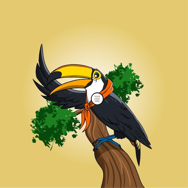 Vector tucan_mascota_logo