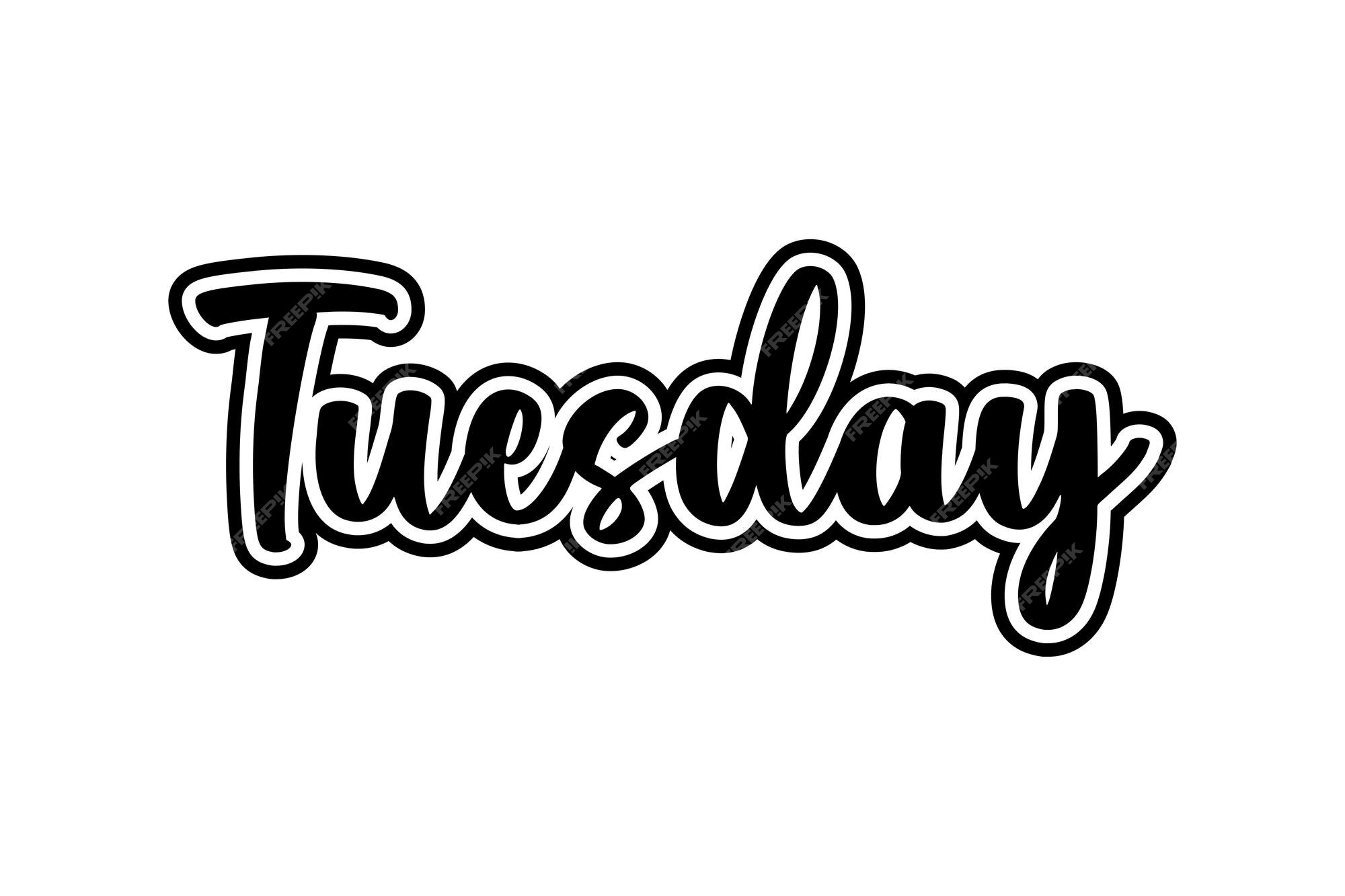 Tuesday PNG Picture, Tuesday Simple Handwritten, Hand Lettering, Hand  Drawn, Drawing PNG Image For Free Download