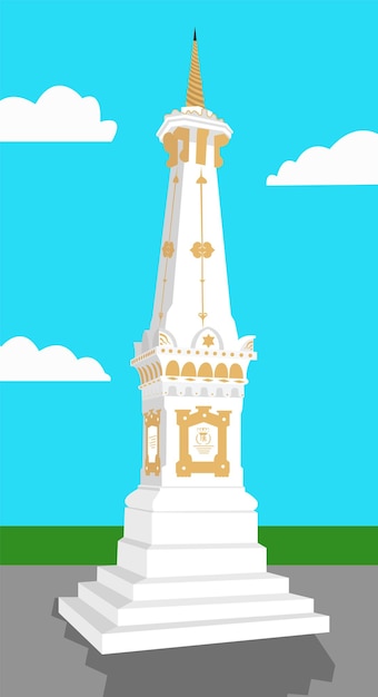 Vector tugu jogjakarta yogyakarta