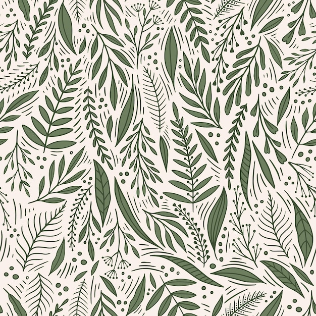 Tuin bloem planten botanisch naadloos patroon vector ontwerp voor cover stof interieur schattig patroon met plantentak