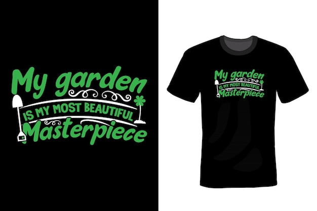 Tuin t-shirt ontwerp vintage typografie