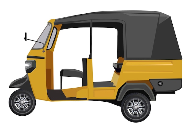 tuk tuk vector template design white background
