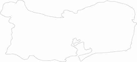 Vector tulcea romania outline map