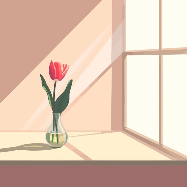 Vector tulip clipart