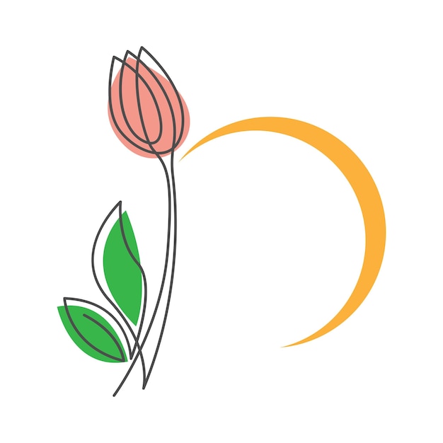 Tulip icon design vector