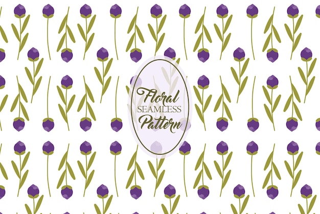 Tulip purple flower garden blooming floral abstract vector
seamless repeat pattern