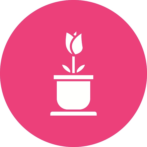 Tulip vector icon Can be used for Spring iconset