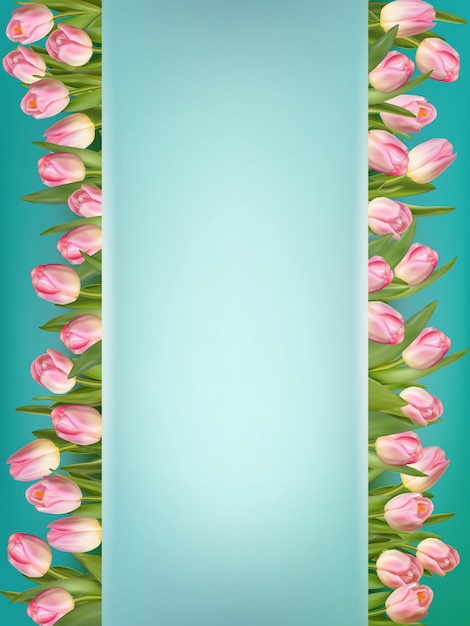 Tulips background.