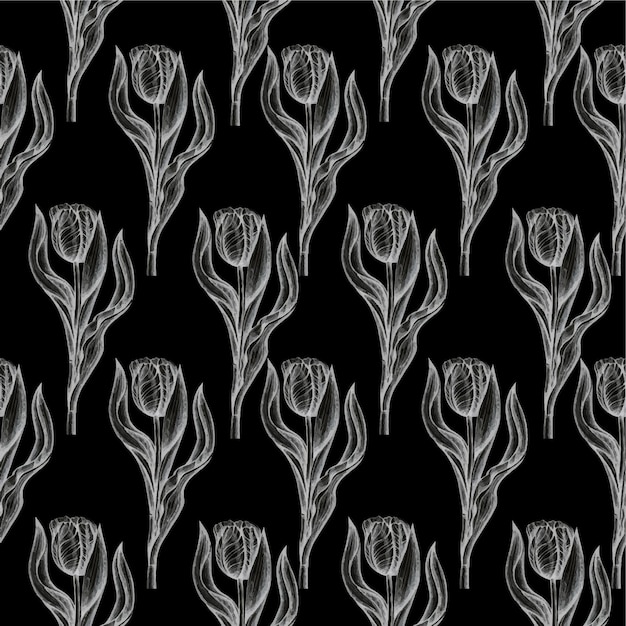 Tulips pattern 4eps