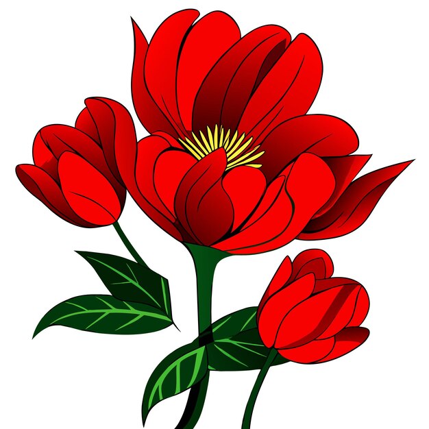 Vector tulpenbloem