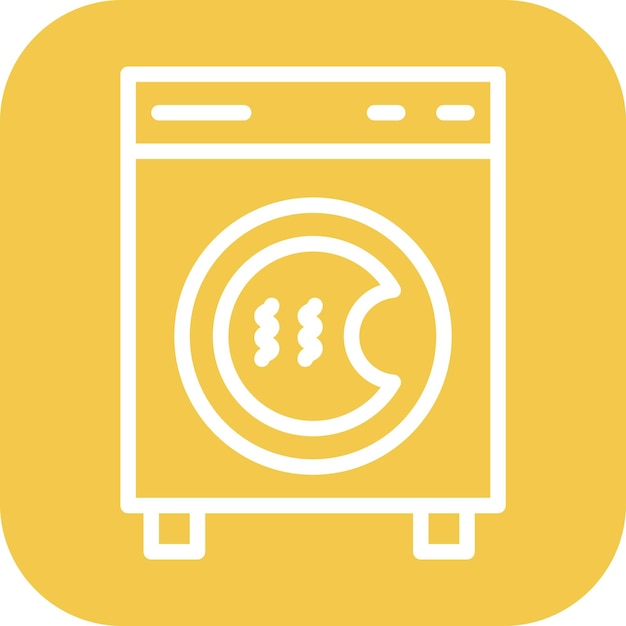 Tumble dry icon vector image can be used for laundry