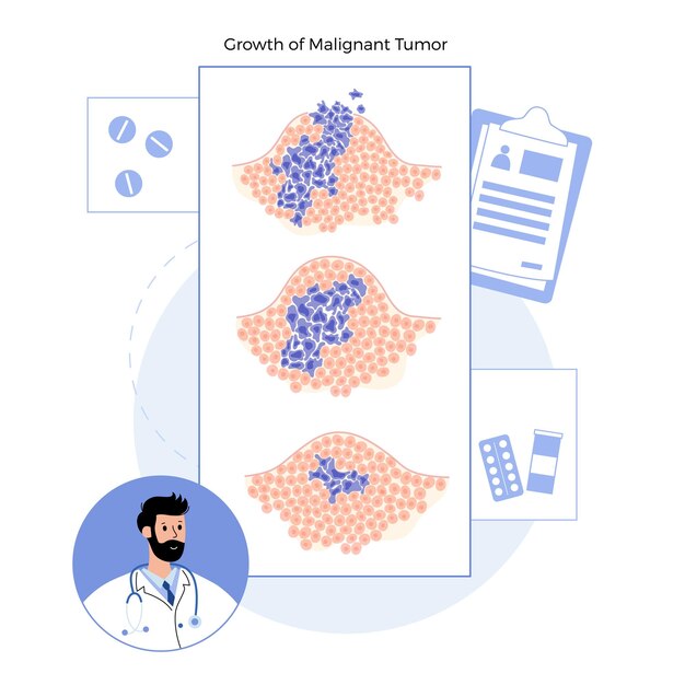 Tumor cells concept