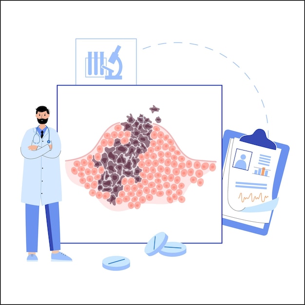 Tumor cells concept