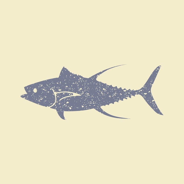 Vector tuna fish flat icon