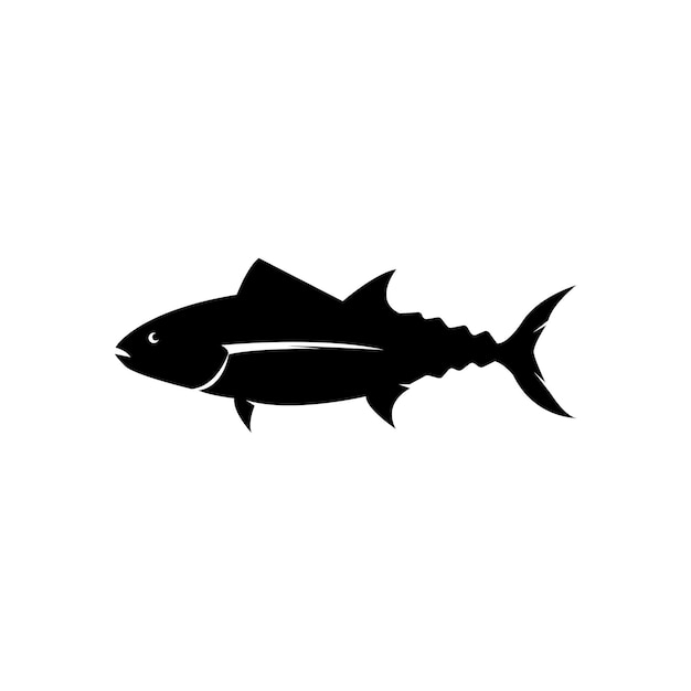 Tuna fish icon logo vector design template