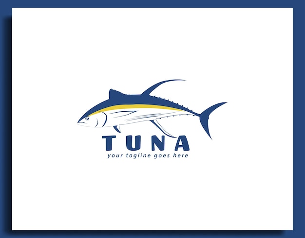 Vector tuna fish logo vector design tuna for food or club logo template