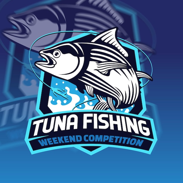 Tuna Fishing Company Mascot Logo Design