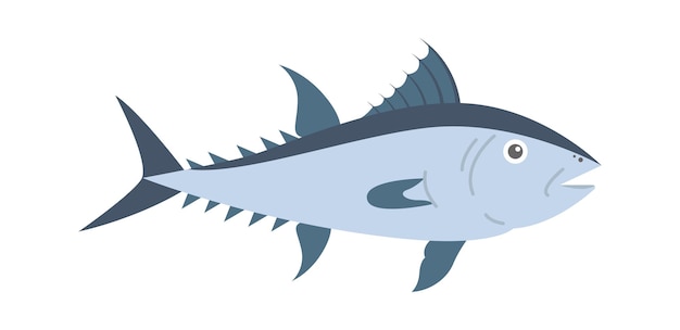 Tuna Sea Fish Vector illustration