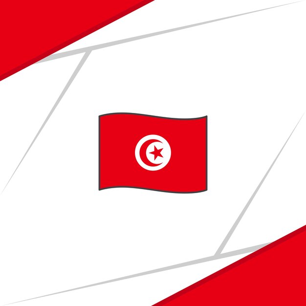 Tunisia flag abstract background design template tunisia independence day banner social media post tunisia background