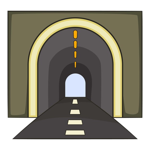 Vector tunnel icon cartoon illustration of tunnel vector icon for web