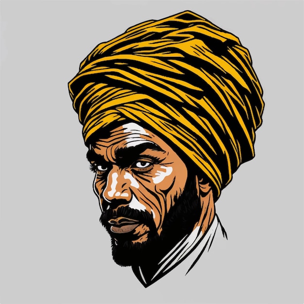 Turban vector illustration white background