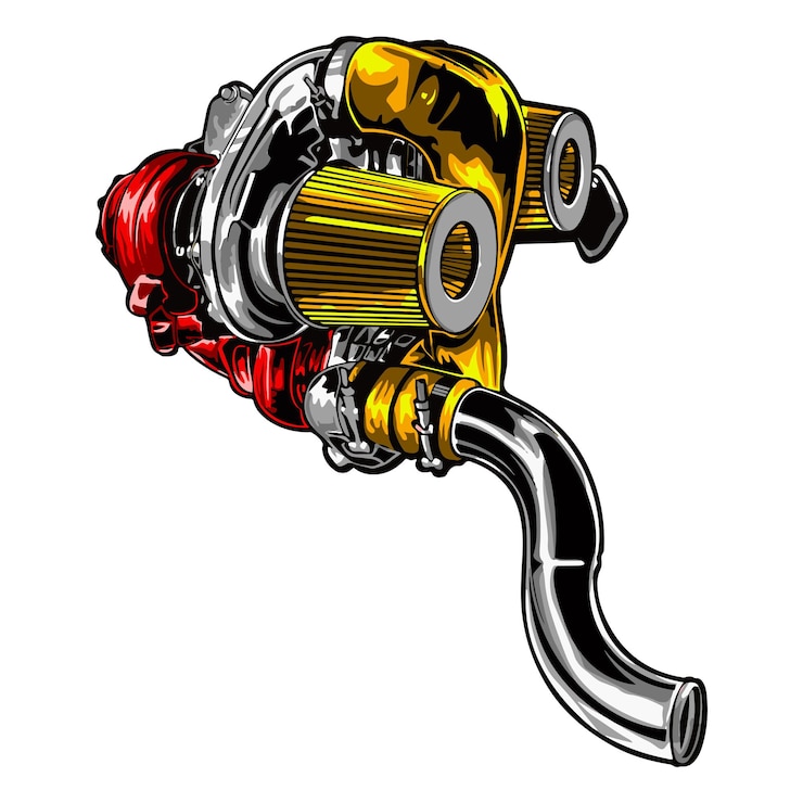 Vector turbo engine vector design illustrator art