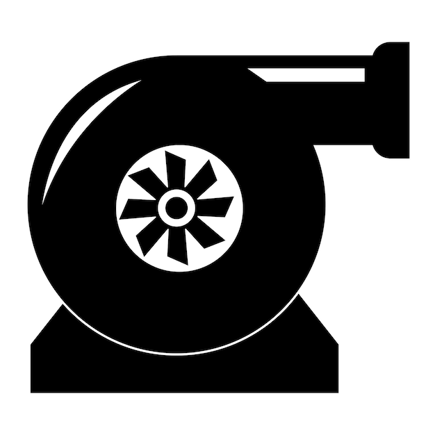 Turbo icon logo vector design template