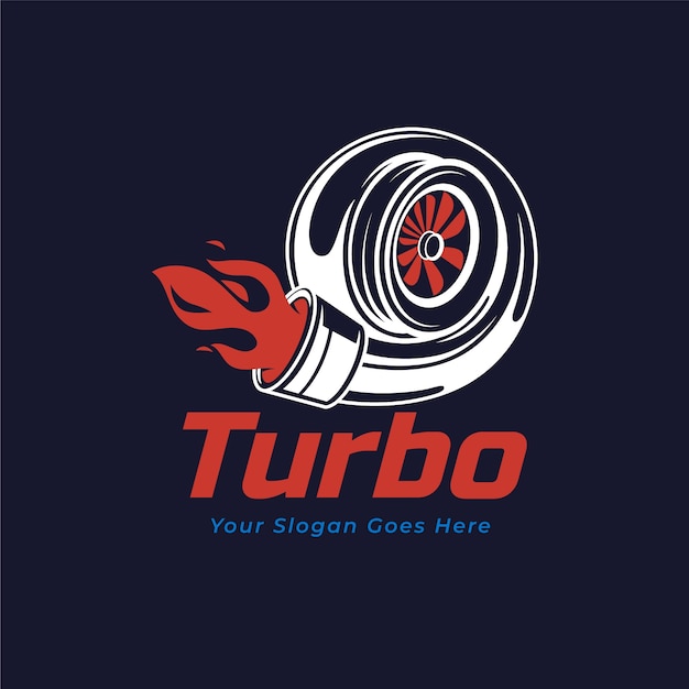 Vector turbo logo design template