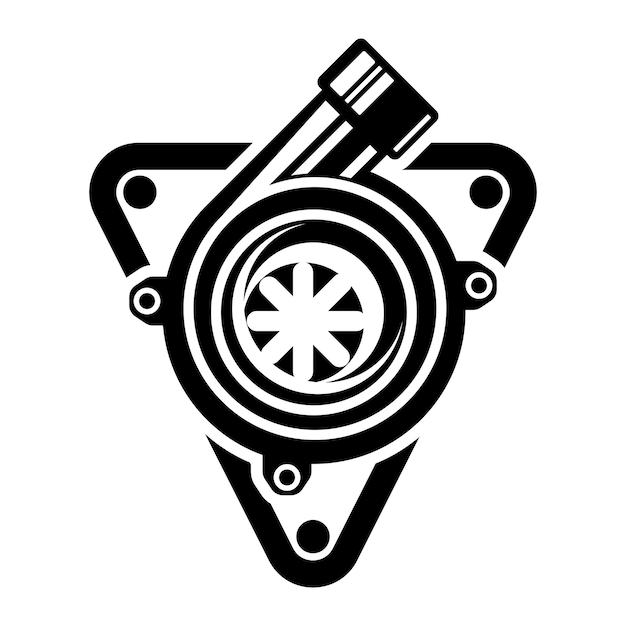 Vector turbo logo iconillustration design template