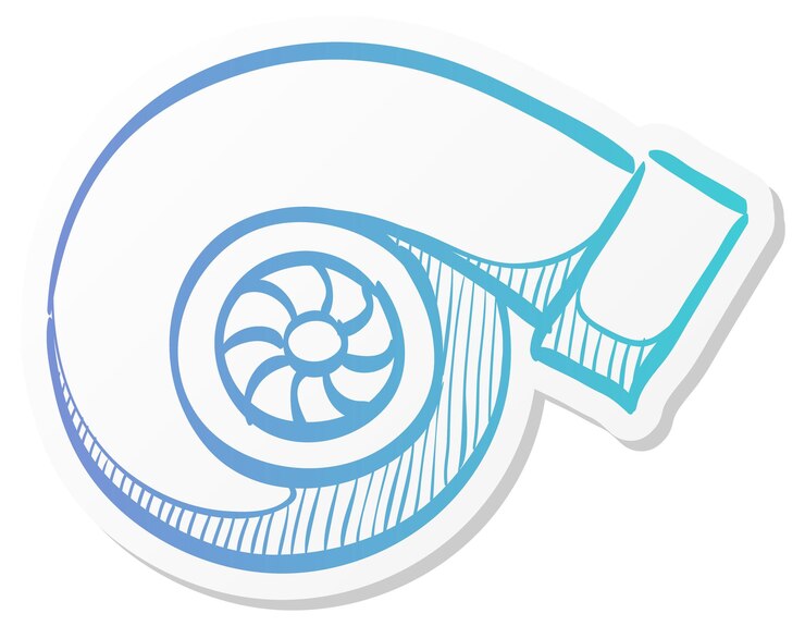 Vector turbocharger icon